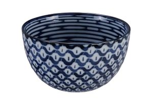 Blauw-witte keramische kom - Tokyo Design Studio - Mixed Bowls - 750ml - 15 x 8,5cm