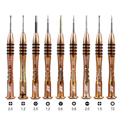 Kaisi T-222 9 in 1 precisie schroevendraaier professionele reparatie opening tool voor mobiele telefoon Tablet PC