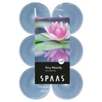 Maxi Geurtheelichtjes/waxinelichtjes - 12x - Fairy Waterlily - 10 branduren Maxi Geurtheelichtjes/waxinelichtjes - 12x - Fairy Waterlily - 10 branduren