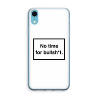 No time: iPhone XR Transparant Hoesje