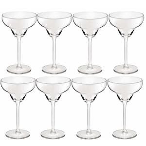 Cocktailglazen - 12x - transparant - 300 ml - Margarita - glas- glazen