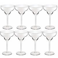 Cocktailglazen - 12x - transparant - 300 ml - Margarita - glas- glazen