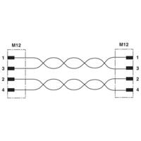 Phoenix Contact 1569443 Sensor/actuator aansluitkabel Aantal polen (sensoren): 4 0.50 m 1 stuk(s)