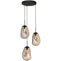 Masterlight Pendel hanglamp Lava 3x goud glas Ø 22,5cm 2762-05-35-3-02-60