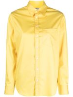 Zadig&Voltaire Taskiz slogan-embroidered cotton shirt - Jaune - thumbnail