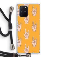 Rock: Samsung Galaxy Note 10 Lite Transparant Hoesje met koord Rock: Samsung Galaxy Note 10 Lite Transparant Hoesje met koord