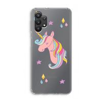 Roze eenhoorn: Samsung Galaxy A32 5G Transparant Hoesje