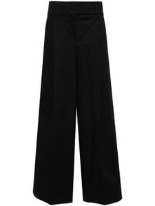 PINKO pantalon ample à taille-haute - Noir