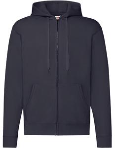 Fruit Of The Loom F401N Classic Hooded Sweat Jacket - Deep Navy - M