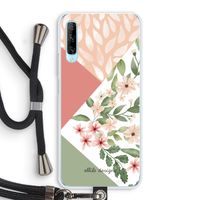 Sweet heaven geometrics: Huawei P Smart Pro Transparant Hoesje met koord
