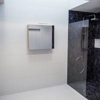 Spiegelkast Vico Cube | 80x70 cm | 1 Deur | Zonder verlichting | Eiken