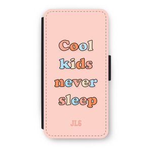 Cool Kids Never Sleep: iPhone SE 2020 Flip Hoesje