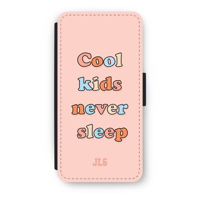 Cool Kids Never Sleep: iPhone SE 2020 Flip Hoesje