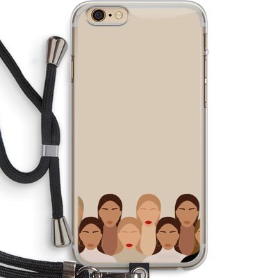 Girls girls girls: iPhone 6 PLUS / 6S PLUS Transparant Hoesje met koord