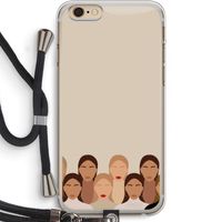Girls girls girls: iPhone 6 PLUS / 6S PLUS Transparant Hoesje met koord