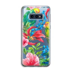 Papegaaien: Samsung Galaxy S10e Transparant Hoesje