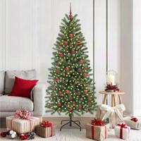 Kunstkerstboom met 300 LED met standaard Groen 180 cm PE en PVC