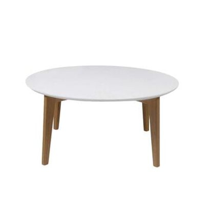 Salontafel Hamar - wit/eiken - 90x42 cm