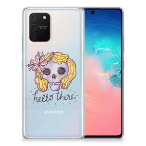 Silicone Back Case Samsung Galaxy S10 Lite Boho Skull