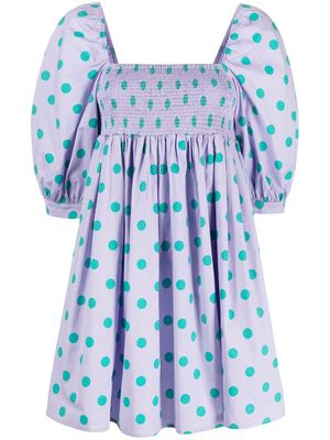 Pitusa robe à imprimé monogrammé - Violet