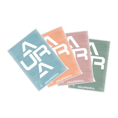 Cursusblok aurora a4 lijn 2gaats 200pag 70gr | 10 stuks