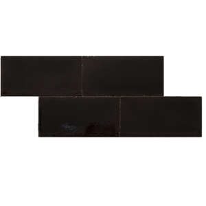 Terre d&apos;Azur Terre-Spatula-Lucido Nero Lucido 10x20 cm
