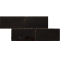 Terre d'Azur Terre-Spatula-Lucido Nero Lucido 10x20 cm Terre d'Azur Terre-Spatula-Lucido Nero Lucido 10x20 cm