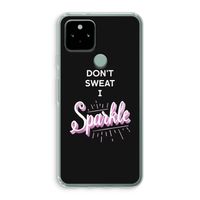 Sparkle quote: Google Pixel 5 Transparant Hoesje