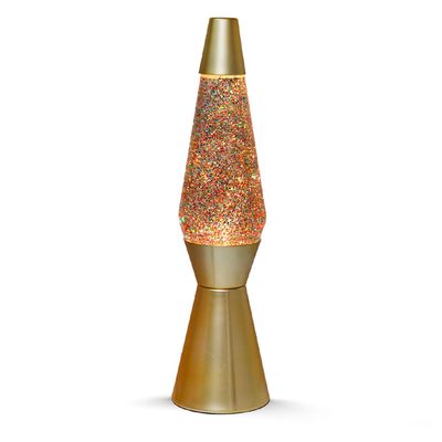 Itotal Lavalamp gold glitter, 40cm