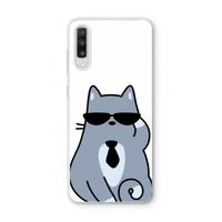 Cool cat: Samsung Galaxy A70 Transparant Hoesje