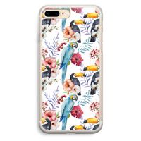 Bloemen tukan: iPhone 7 Plus Transparant Hoesje