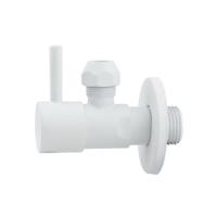 Hoekstopkraan Best Design White-Solara 1/2"x 3/8" 10mm Knel Mat Wit