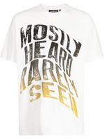 Mostly Heard Rarely Seen t-shirt en coton à effet délavé - Blanc - thumbnail