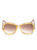 Saint Laurent Pre-Owned lunettes de soleil à monture papillon (années 1970) - Jaune - thumbnail