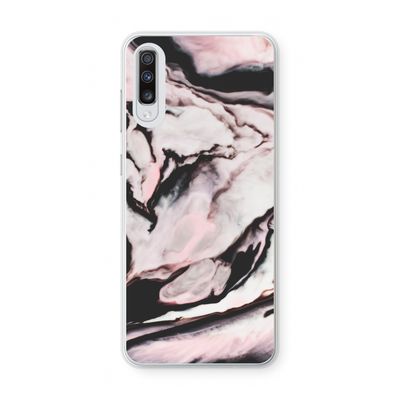 Roze stroom: Samsung Galaxy A70 Transparant Hoesje