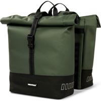 double rolltop bag 38L recycled groen
