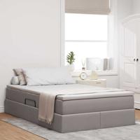 Opbergbed met matras met matras Taupe 120 x 200 cm Polyester