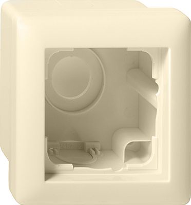 Gira opbouwrand opbouwdoos enkelvoudig creme 106101