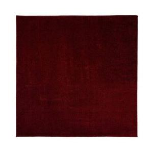 Tapeso Vierkant vloerkleed Fine - rood - 240x240 cm