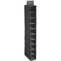 Kast organizer - hangend - 10 vakken - 30 x 15 x 120 cm - grijs - thumbnail