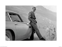 Kunstdruk James Bond Aston Martin 80x60m
