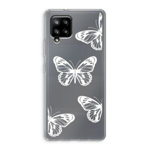 White butterfly: Samsung Galaxy A42 5G Transparant Hoesje