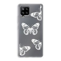 White butterfly: Samsung Galaxy A42 5G Transparant Hoesje