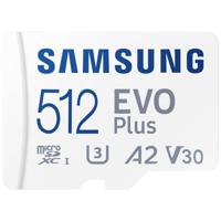 Samsung EVO Plus microSD-kaart Retail 512 GB UHS-I, v30 Video Speed Class, A2 Application Performance Class Incl. SD-adapter - thumbnail