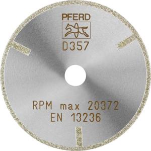 PFERD 68407103 D1A1R 75-2-10 D 357 GAG Diamanten doorslijpschijf Diameter 75 mm Boordiameter 10 mm Duroplast, Technisch keramiek 1 stuk(s)