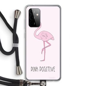 Pink positive: Samsung Galaxy A72 5G Transparant Hoesje met koord
