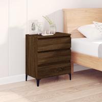 Dressoir 60x35x70 cm bewerkt hout bruin eikenkleur
