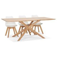 ALTEREGO MANITOU 195 Massief eiken tafel - Beige