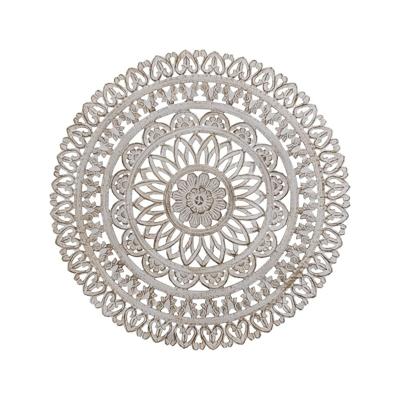 Farris Cream ronde MDF wandpaneel gesneden S