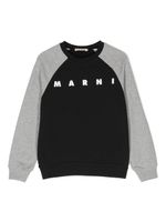 Marni Kids sweat en coton à design colour block - Noir - thumbnail